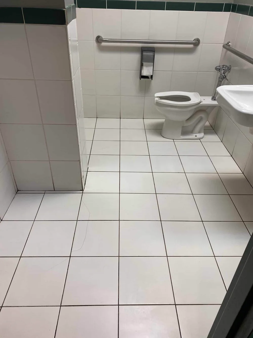 Restroom sanitized by Purified Solutions